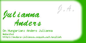 julianna anders business card